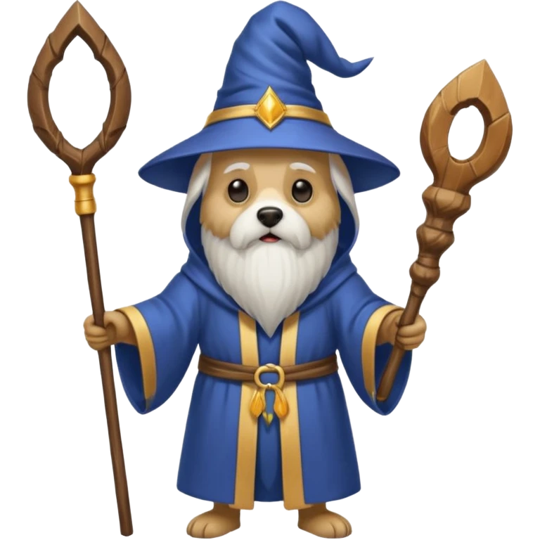 Dog wizard emoji