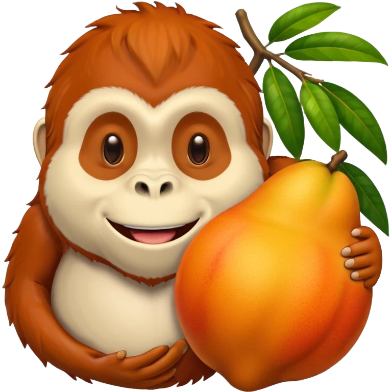 Mango orangutan emoji