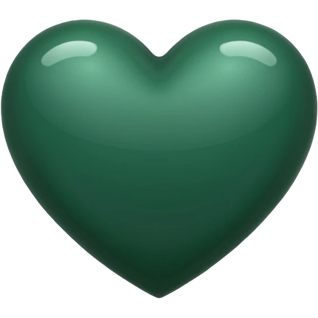 Dark green heart emoji