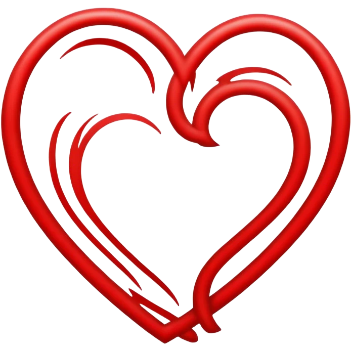 Heart outline emoji