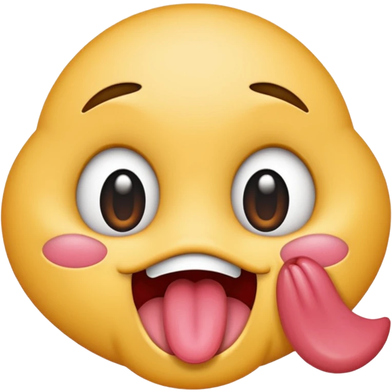Emoji with tongue out and wide eyes emoji
