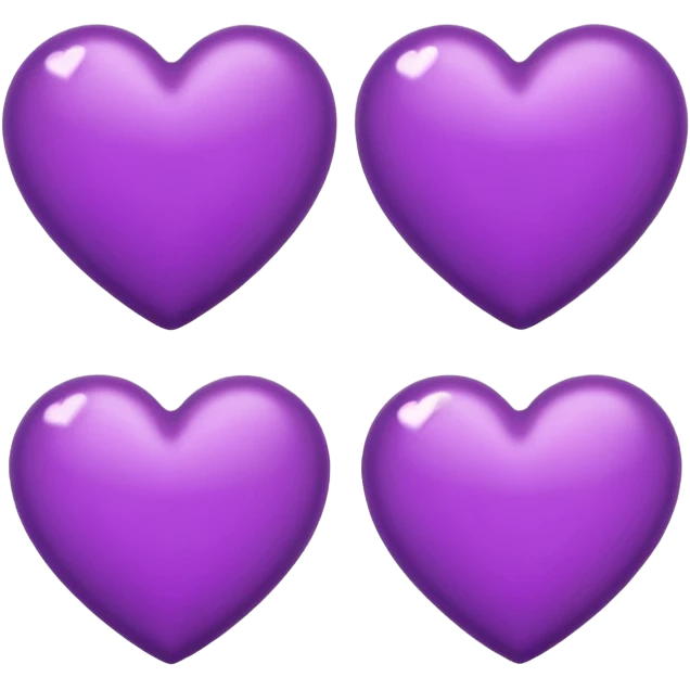 Two Purple Heart emoji emoji