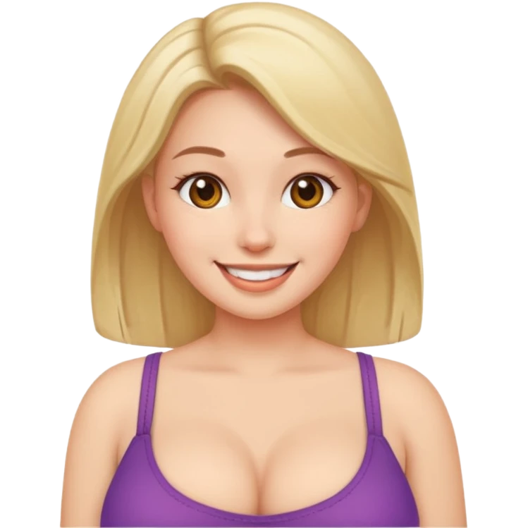 girl with big naked boobs emoji