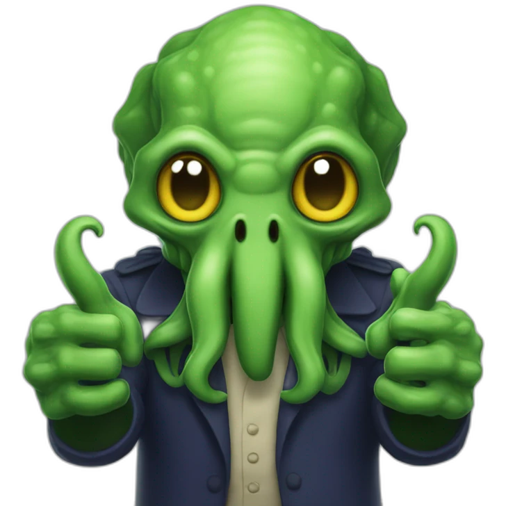 cthulhu showing thumbs up emoji