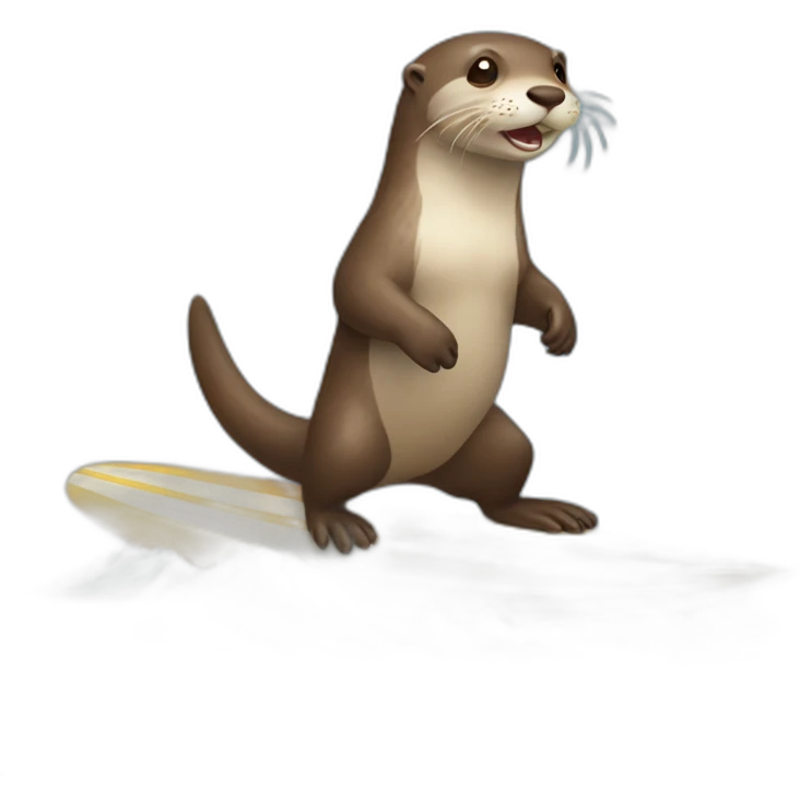 surfin otter emoji