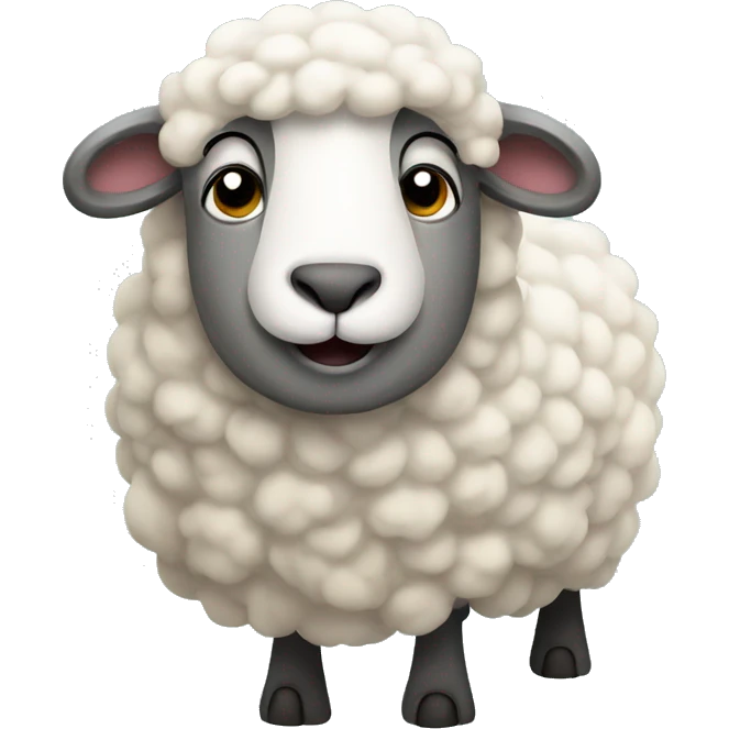 a sheep emoji