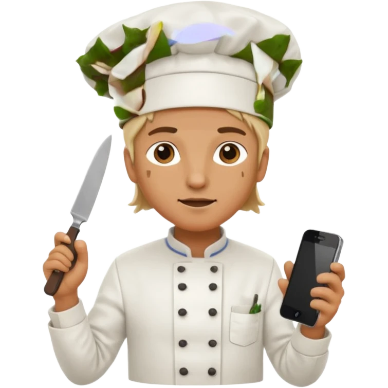 чехол для Iphone knife cheef emoji