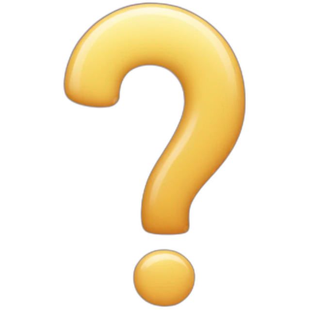 question mark in a baby emoji