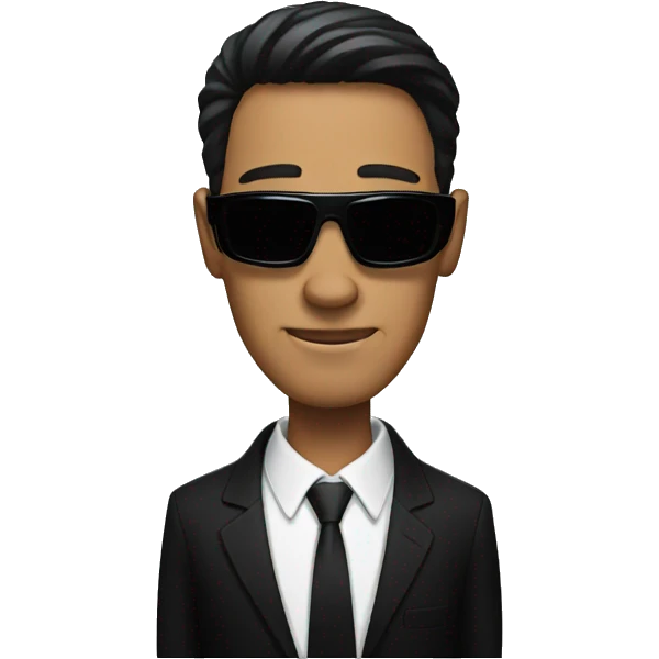 Men in black emoji