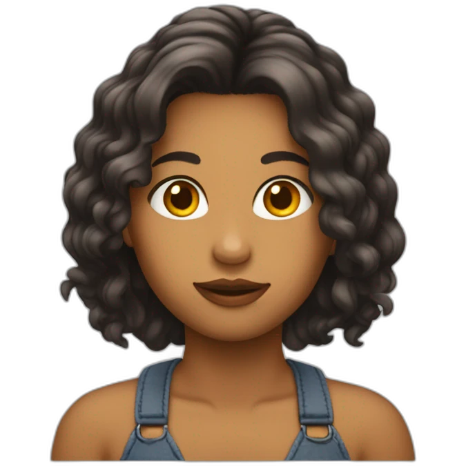 Emoji fille qui de rasz les cheveux emoji