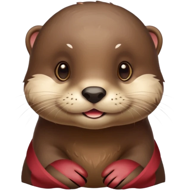 Cute otter love emoji