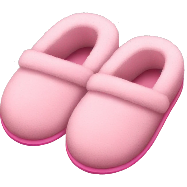 Cute pink slippers emoji