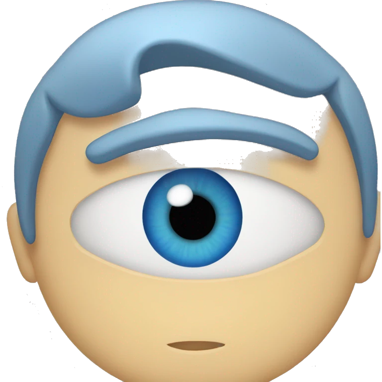 Gojo yeux bleu emoji