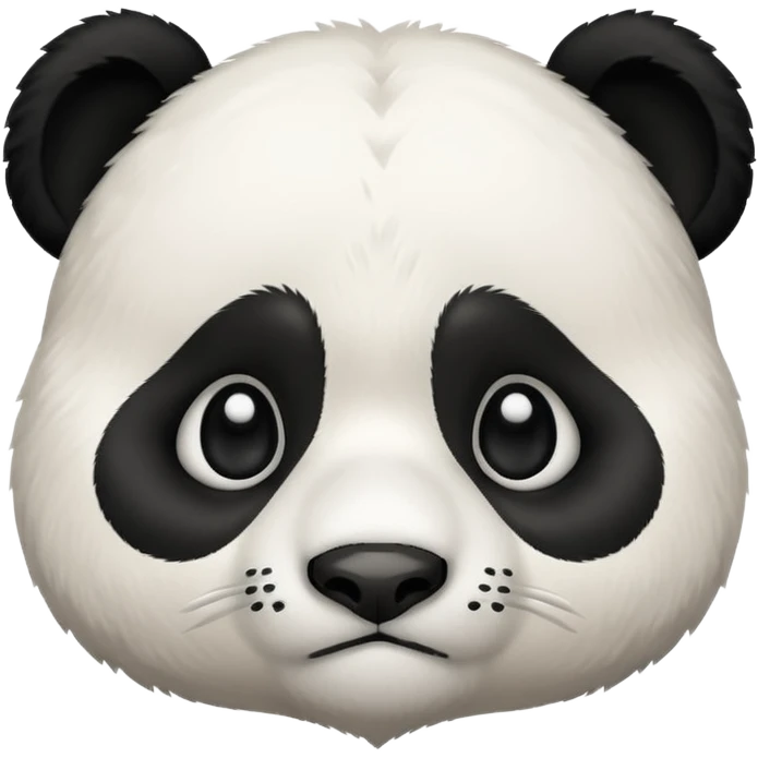 Sad panda with a tear emoji