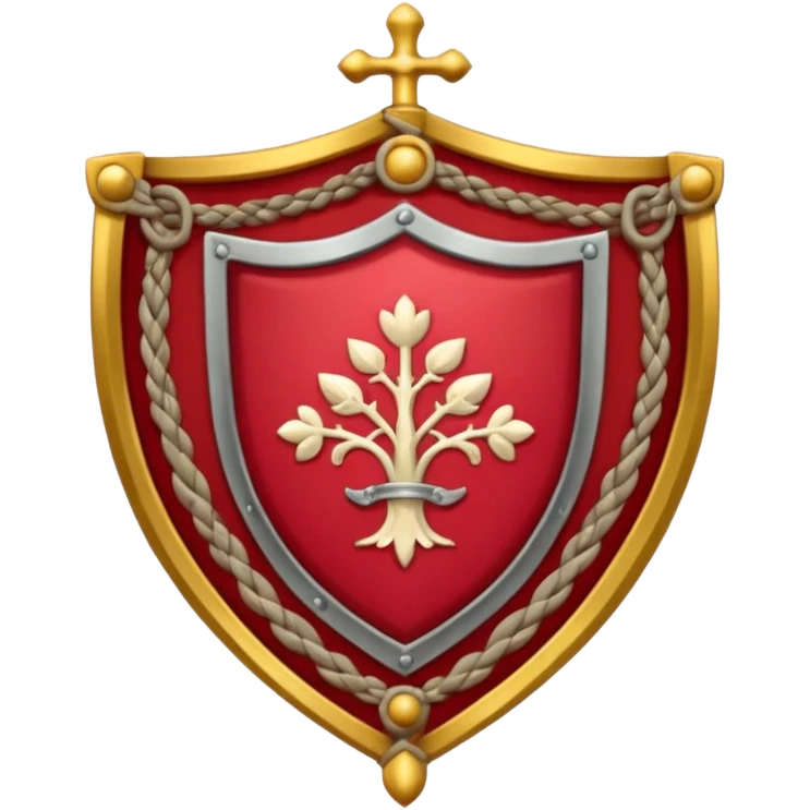 brasão sangrando medieval rosa de sangue vermelha emoji