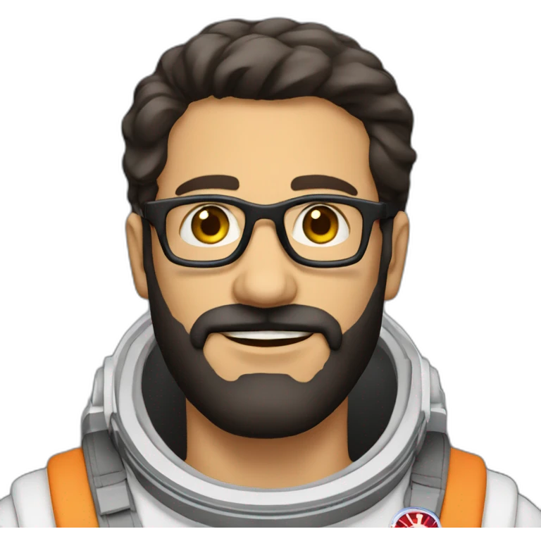 astronaut black-beard caucasian-man glasses emoji