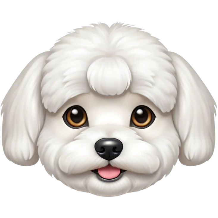 Perro bichon maltés  emoji
