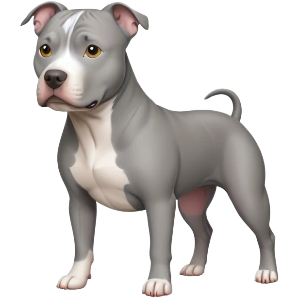 Gray pitbull emoji