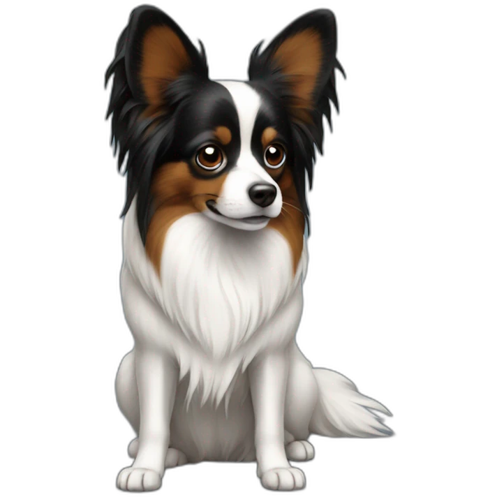 Papillon noir emoji