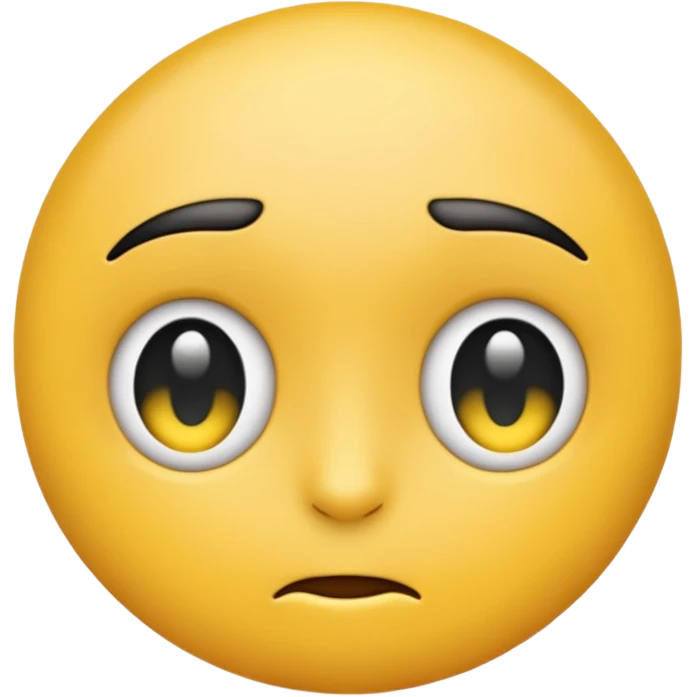 Emoji giving side eye emoji