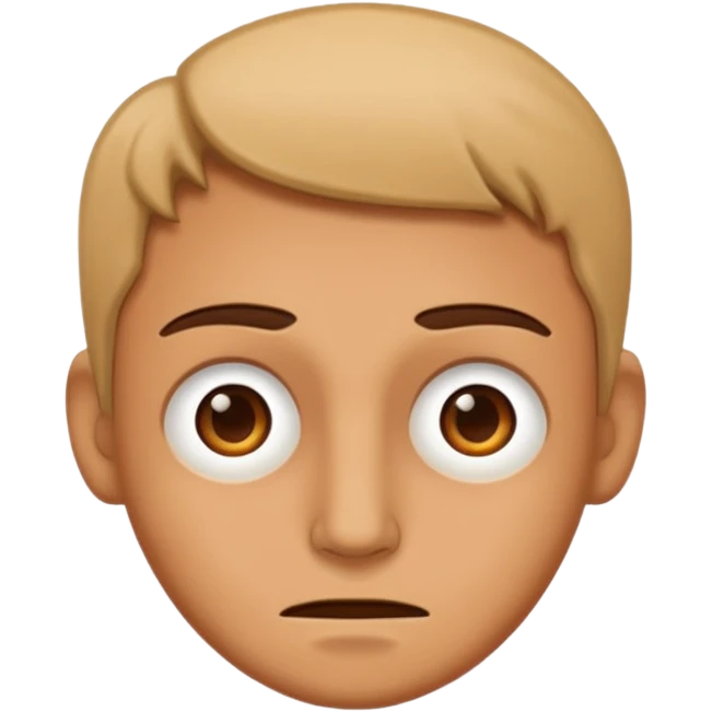 Sarcastic face emoji