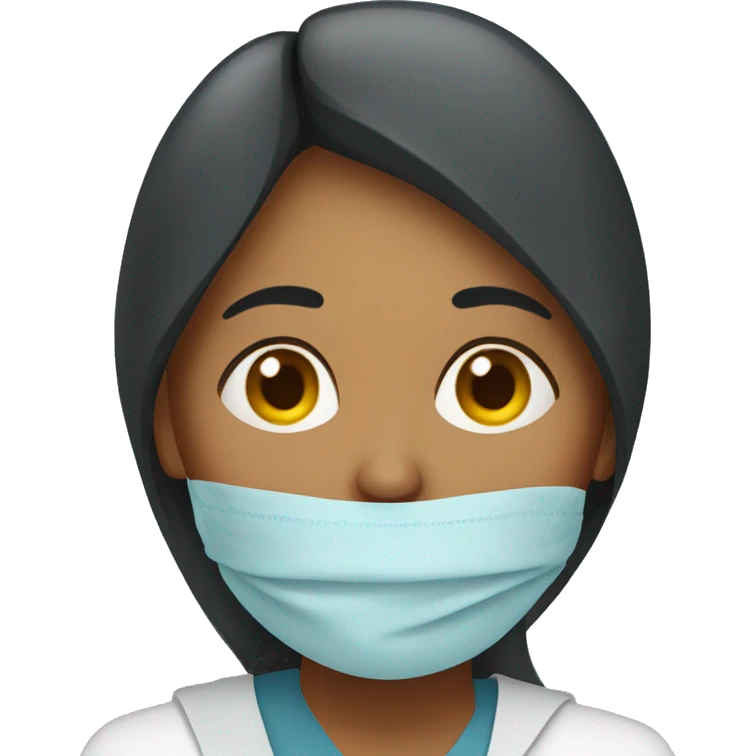 an indian woman sick with the flu emoji