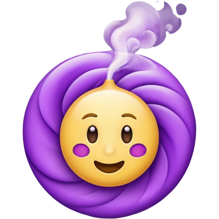 create a smell emoji in the style of iphone emoji