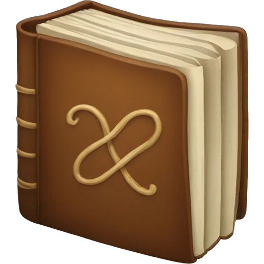 Brown books emoji