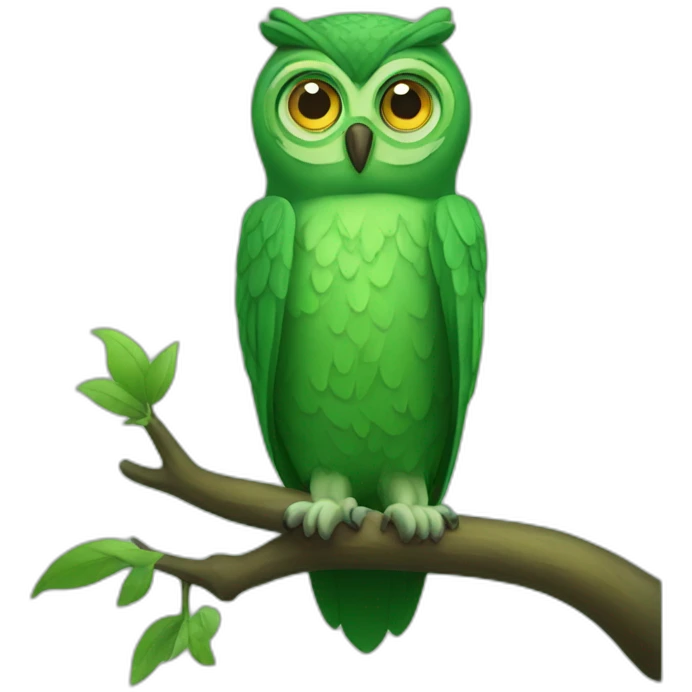 green owl emoji