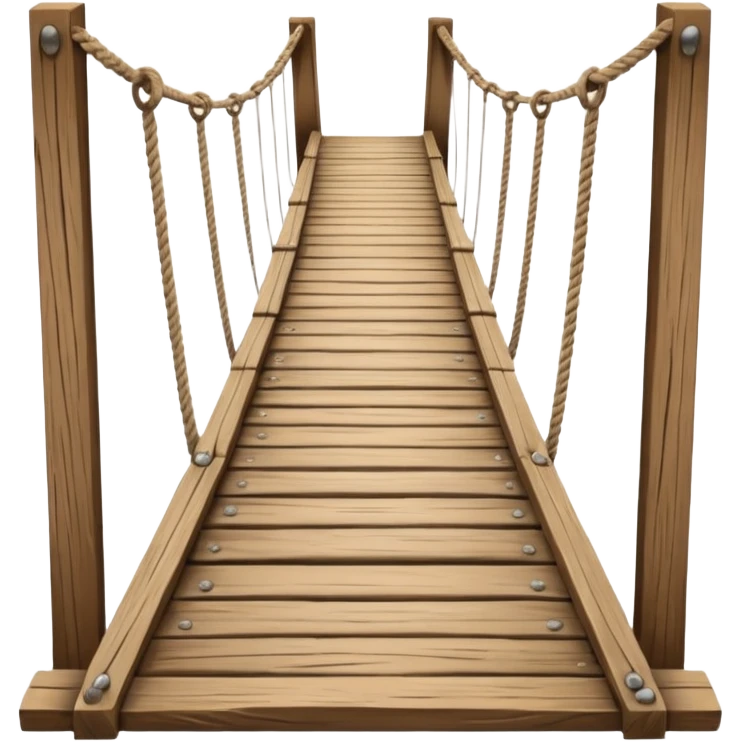 bridge made off rope and wood emoji