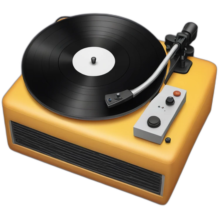 Vinyl record player emoji