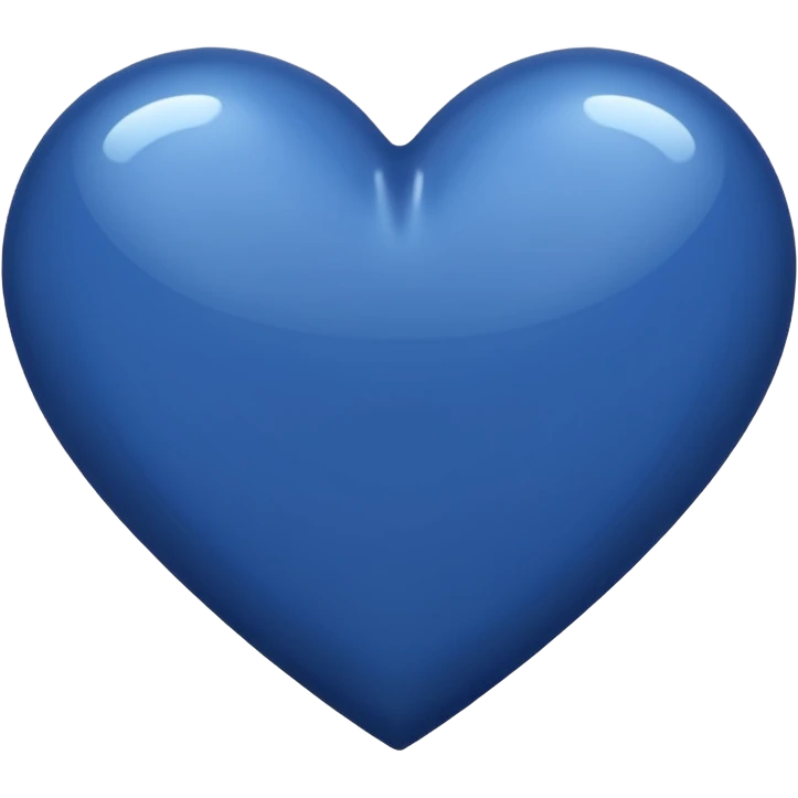 navy blue heart  emoji
