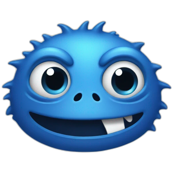 BLUE MONSTER EMOJI emoji