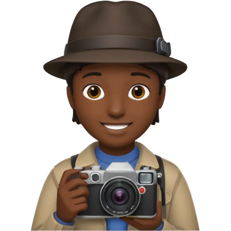 black Street Photographer emoji