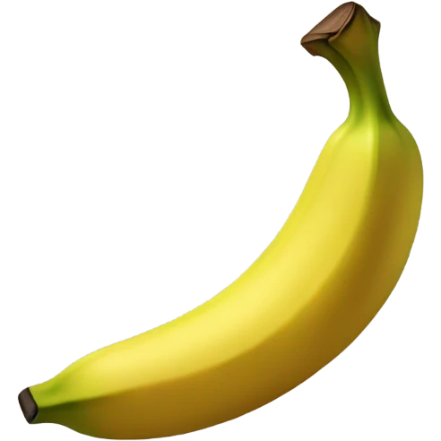 Create a platinum banana emoji with rich golden tones and a subtle shimmer, giving it a premium, sophisticated look. Add a refined texture to symbolize a higher level of support and significance emoji