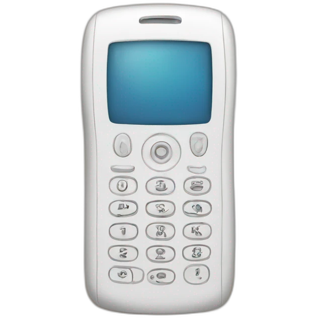 white phone emoji