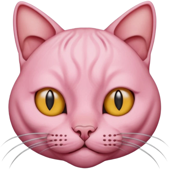 Kel bir kedi  emoji