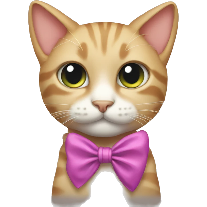 Cat with a bow  emoji