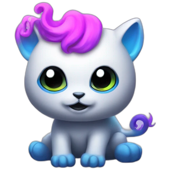 github octocat neon unicorn emoji