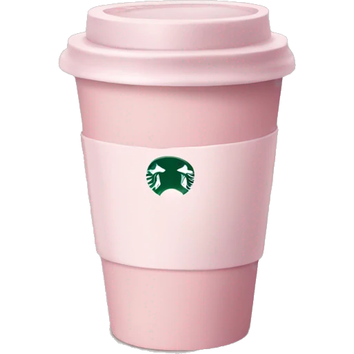 Light pink coffee Starbucks  emoji