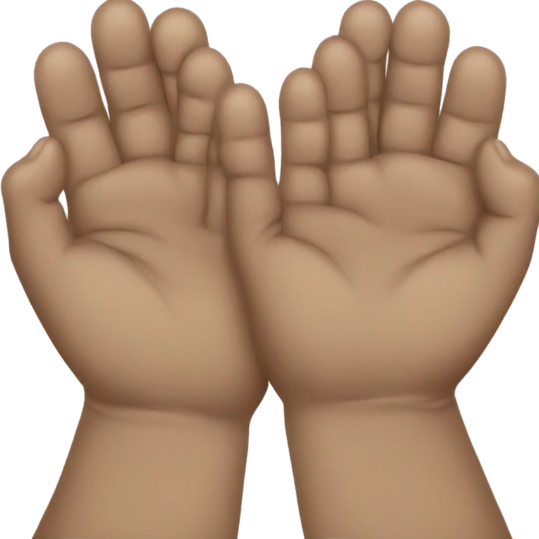 2 hands folded on top of each other emoji