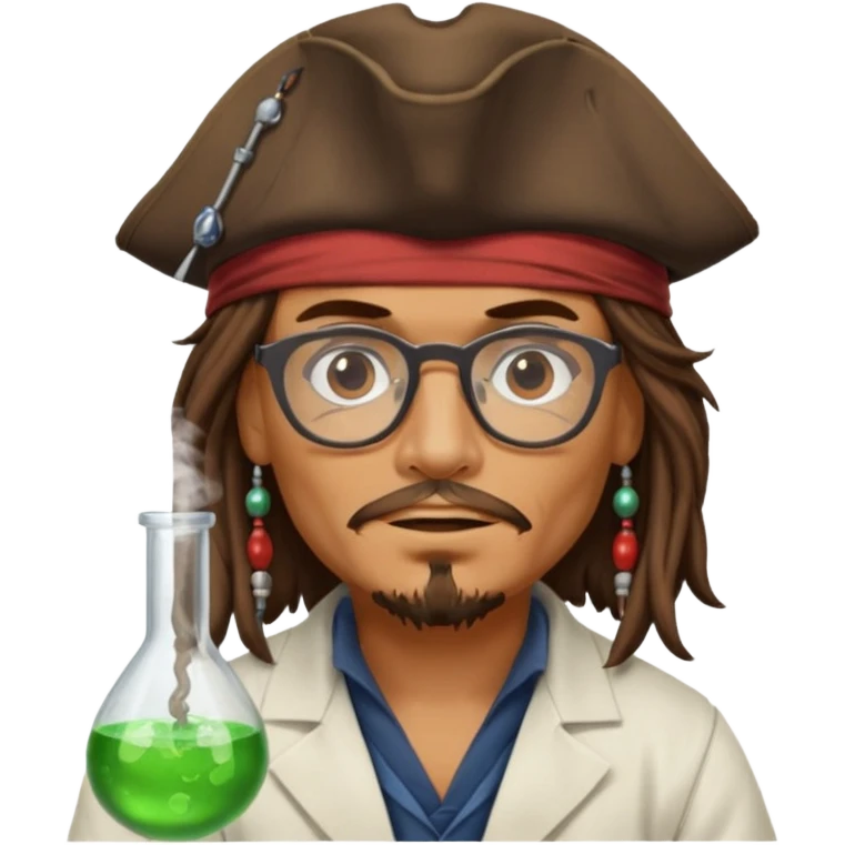 jack sparrow scientist emoji
