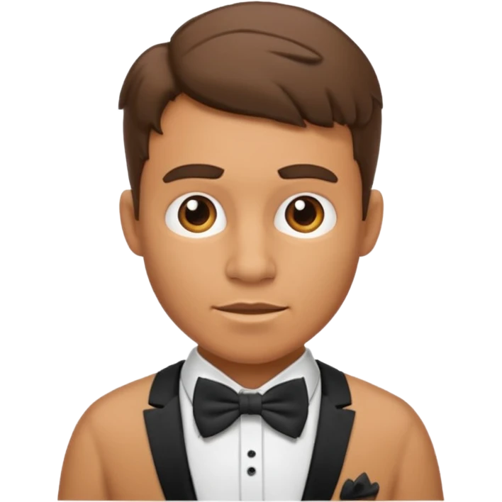 prehistoric man with bowtie emoji