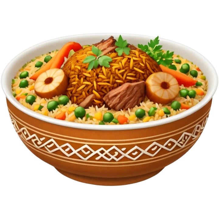 A bowl of biryani emoji