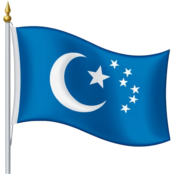 Blue türkiye flag emoji
