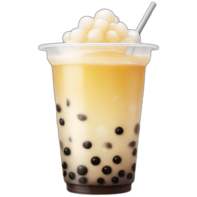 snow bubble tea emoji