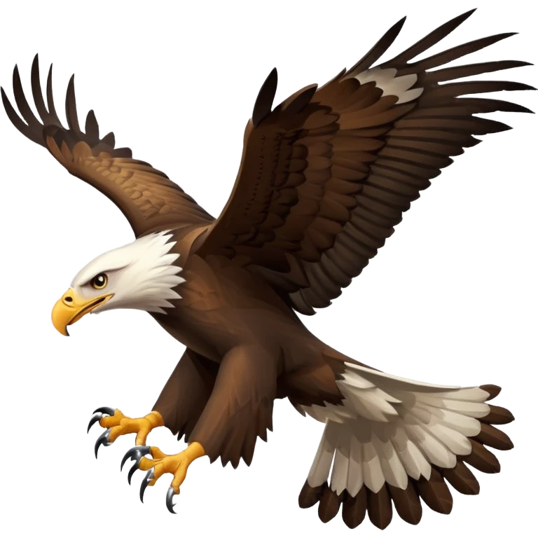 text message with photo of an eagle emoji