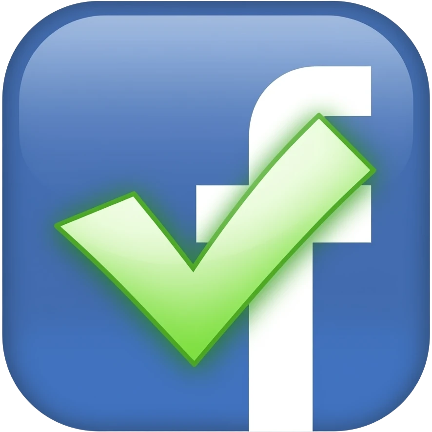 Facebook verification sticker emoji