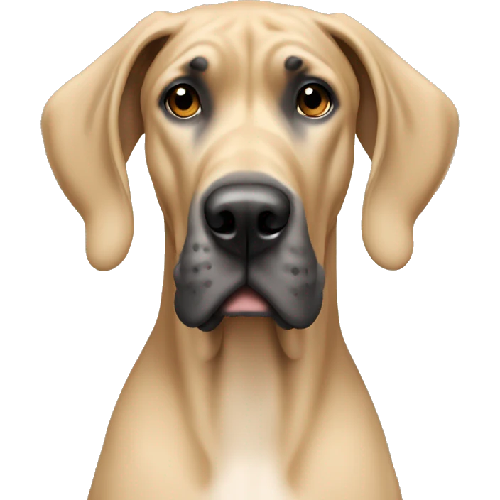 Tan great dane emoji
