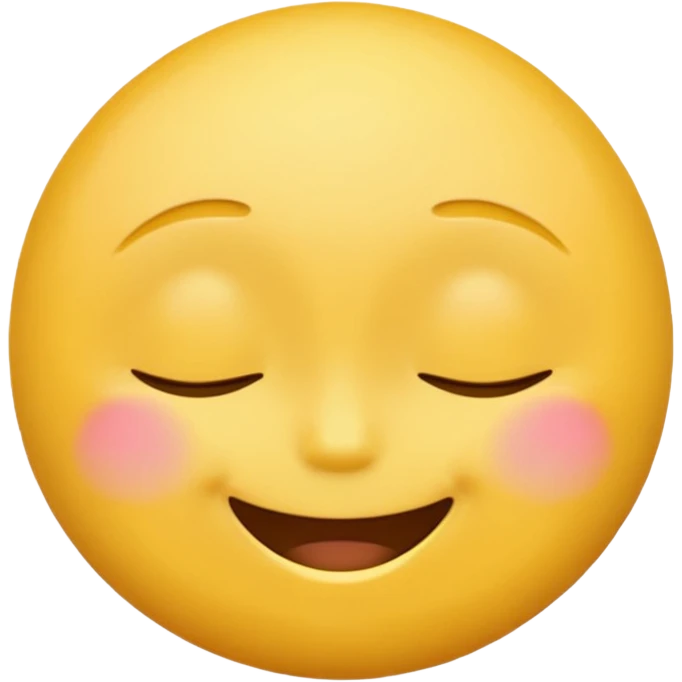 Emoji, yellow round teasing smile emoji